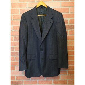 Vintage Burberry Burberrys Mens Blazer Jacket Pure Wool Vented 2 Button 38